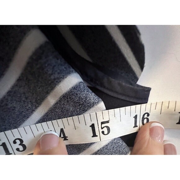 Banana Republic Dress Navy Stripe Flutter Sleeve Pockets Size 0 Summer Sailing - Picture 8 of 9